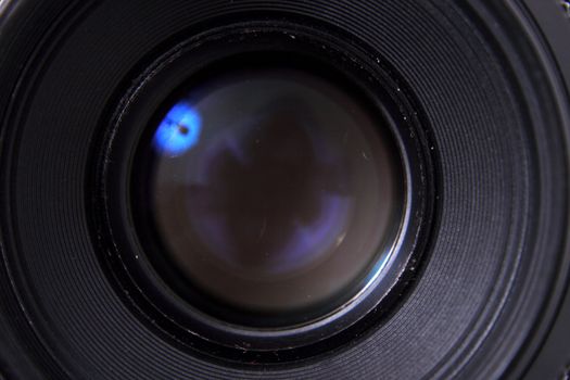 detail of camera lense as technological bacground