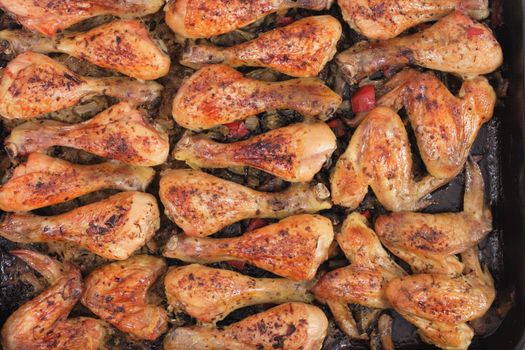grilled chicken legs as nice food background