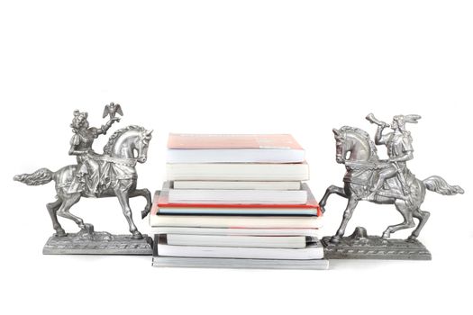 new books isolated on the white background