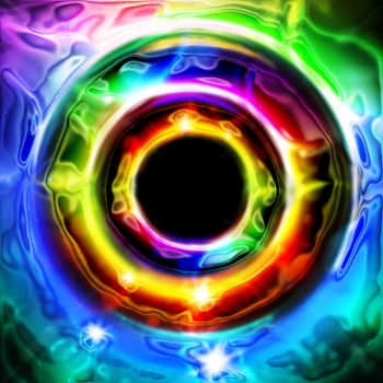 Abstract rainbow color background generated by the computer