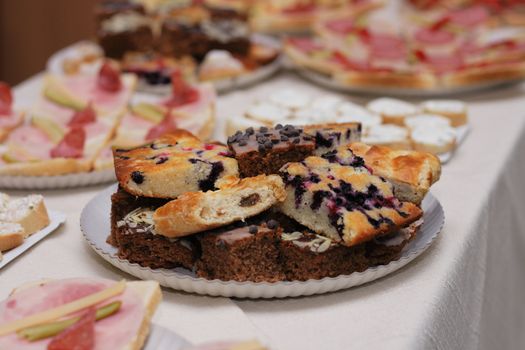 typical czech sweet cakes 
