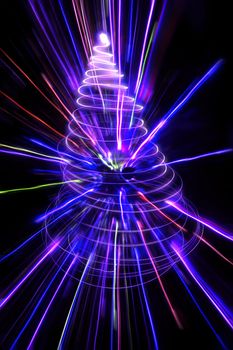 nice xmas background from the color lights