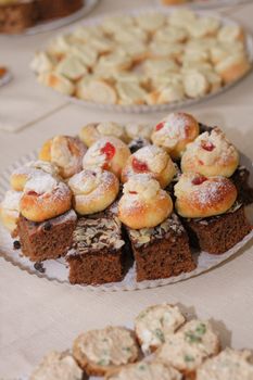 typical czech sweet cakes 