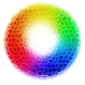 Abstract rainbow color background generated by the computer