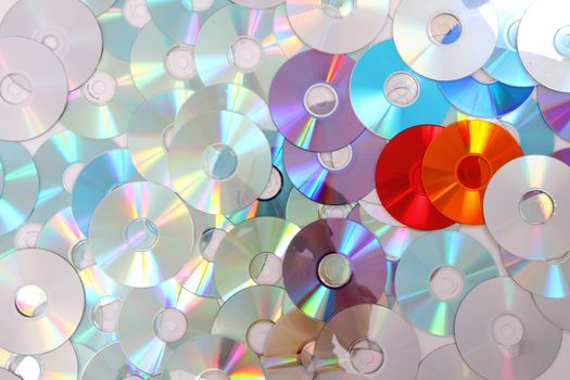 color CD and dvd as nice data background