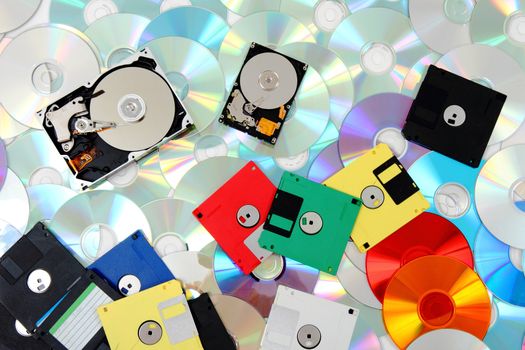 data background (floppy dissc, dvd, cd-rom, harddrive)
