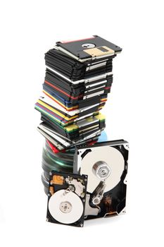 data background (floppy dissc, dvd, cd-rom, harddrive)