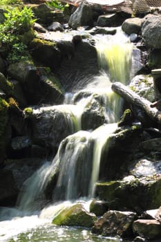 green waterfalls as very nice natural background 