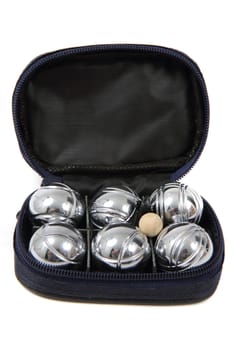 petanque set isolated on the white background