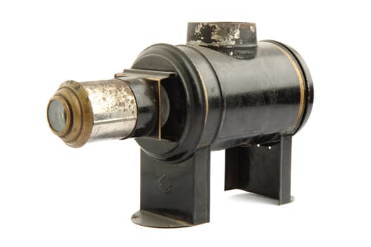 oldest projector (laterna magica) isolated on the white background