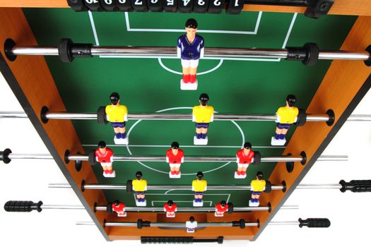 table soccer game as very easy sport background
