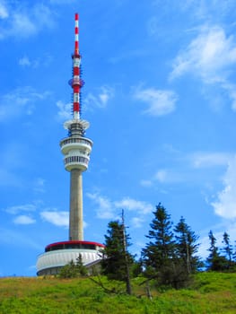 Praded (TV and GSM transmitter) in the Jeseniky mountains