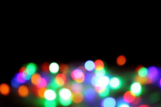 christmas lights in the dark night as nice xmas background