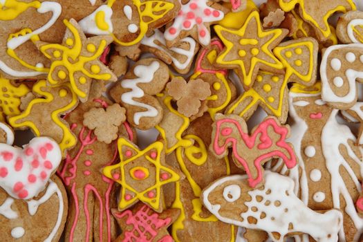 christmas gingerbread as nice holiday food background