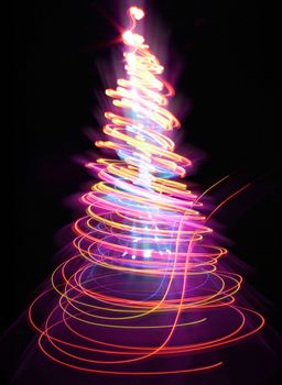 nice christmas tree from the colors lights 