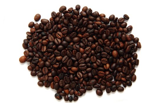 coffee beans background as nice food texture