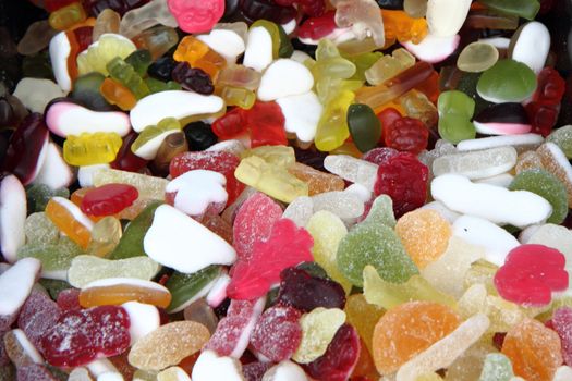 color candies as very easy sugar background