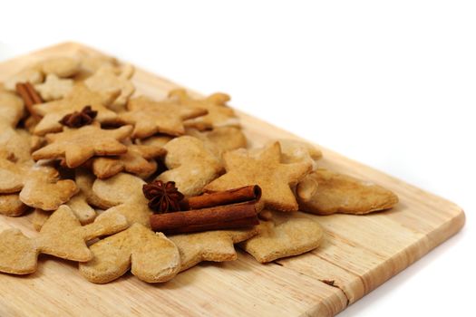 christmas gingerbread as nice holiday food background