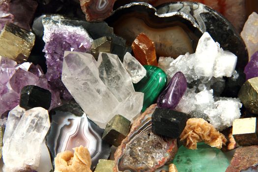 minerals and gems as very nice natural background