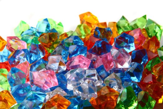 color gems as nice  plastic diamonds background