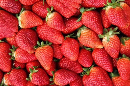 fresh red strawberries as very nice fruit background