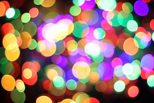 christmas abstract background from the xmas lights