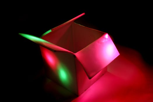 color box in the dark in the dark night