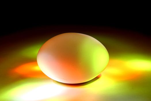 color easter egg in the dark night 