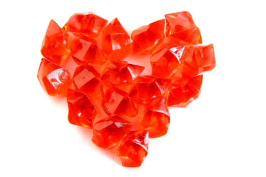 nice valentine heart from the plastic diamonds