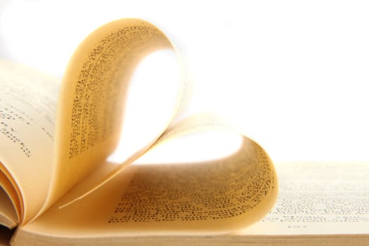 valentine heart from the very old book 