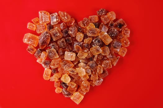 nice sugar heart as very nice valentine and mothers day background