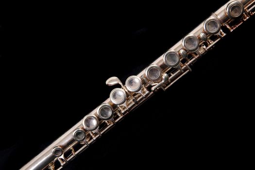 clarinet music instrument isolated on the white background