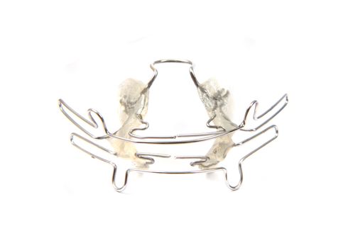 braces (orthodontic tool) isolated on the white background