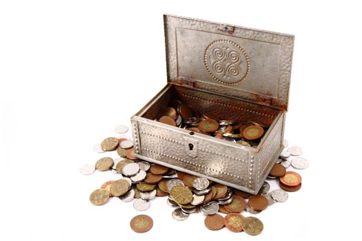 czech money isolated on the white background
