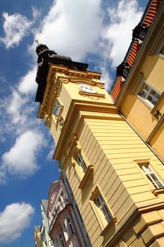 old city hall in miner city Ostrava in the Czech republic