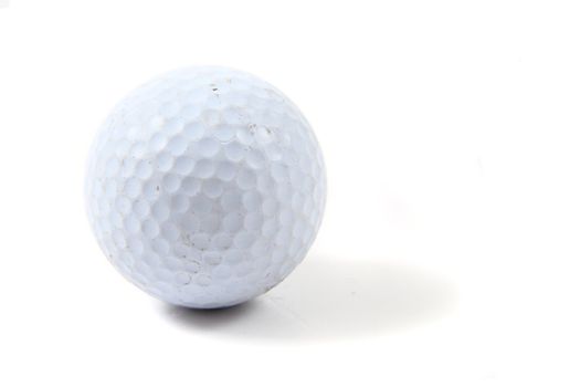 golf ball isolated on the white background