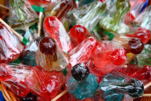 color lollypops as very nice sweet background 