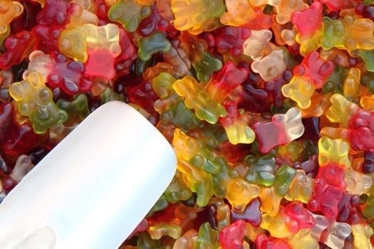 sweet bear candies as very nice sweet background