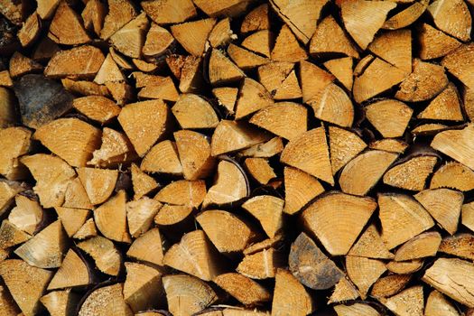 fresh firewood background as nice wood texture 