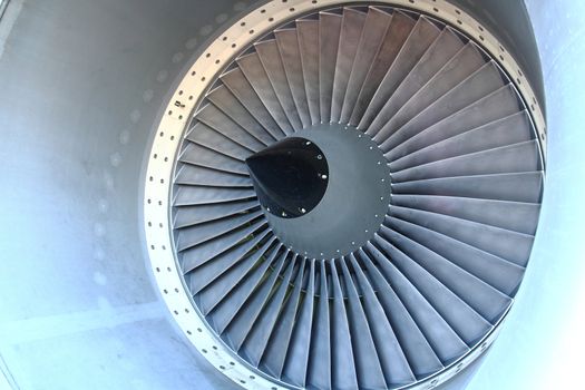 airplane turbine as nice technology background