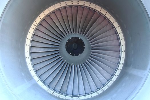 airplane turbine as nice technology background