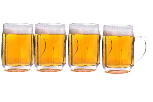 very nice beer background isolated on the white background