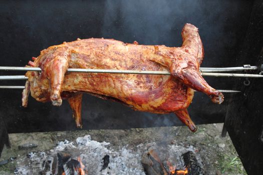 roasted lamb as very nice food background