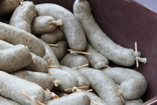 white pudding as traditional czech food background