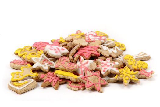 christmas gingerbread isolated on the white background