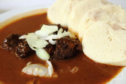 czech goulash as very nice gourmet background