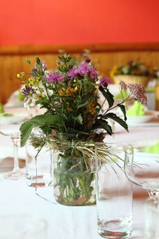 decoration from wedding table as nice background