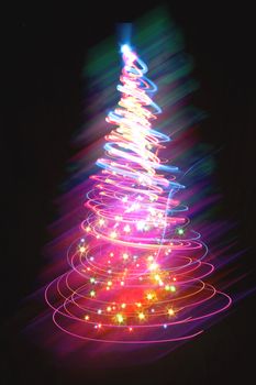 nice christmas tree from the colors lights 