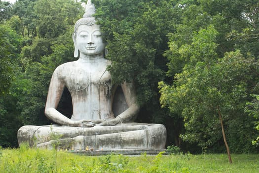 Buddha statues at a temple in Thailand