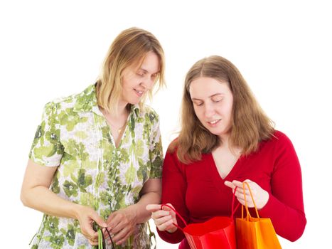 Two women on shopping tour